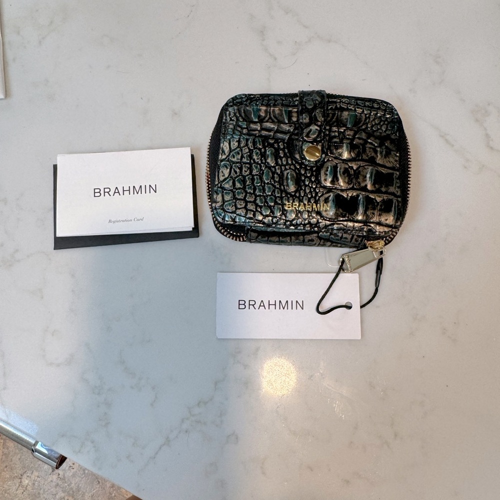 Brahmin Travel Wallet Agate Melbourne NWT